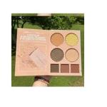 All-in-One Makeup Book, Foldable Palette, Multi Shades, Contour, , Highlight, Eyeshadow with Lipstick (Black)