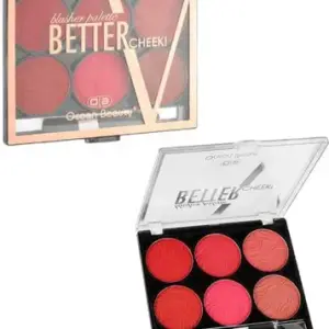 OCEAN BEAUTY Professional Waterproof HD Matte Blusher Palette (Multicolor)  1 Pcs