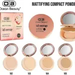 OCEAN BEAUTY Full Coverage Compact Powder shade 105 Natural Makeup 1 Pcs