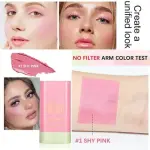 Multi-Stick for Face Eyes & Lip Long lasting 3in1 Multi-Use Blusher (pink) Pack of 1