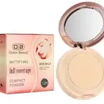 OCEAN BEAUTY Full Coverage Compact Powder shade 105 Natural Makeup 1 Pcs