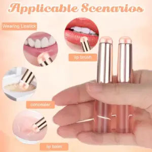 Lipstick Brush Silicone Lip Brush with Cover Lipstick(1 Pcs).