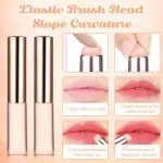 Lipstick Brush Silicone Lip Brush with Cover Lipstick(1 Pcs).