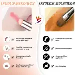 Lipstick Brush Silicone Lip Brush with Cover Lipstick(1 Pcs).