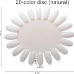 10 Palettes Display Board for Nail Art Design Pattern Practice and Swatch Nail Polish Color(White).