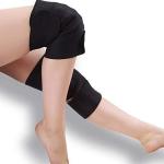 Hot Belt Leg Foot Joint (Set of 1 Pair) Knee Support (Black)