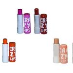 lips Women's lip balm long lasting colours strawberry, Gives a Gloss, Shimmer finish look(1 Pcs).