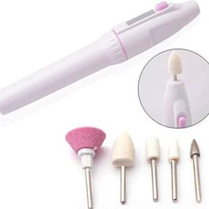 Nails Decorator Electric Nail Grinder Drill Machine Polish Manicure Pedicure Grooming Tool Kit (Multicolor)