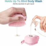 Bath Silicone Shower Scrubber , Body Scrubber 1 Pcs
