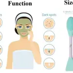 Silicone Face Scrubber Exfoliating Brush Face Mask Applicator (Pack of 1)