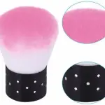 1 Pcs Soft Nail Cleaner Brush Mini Stainless Steel Handle Remove