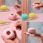 Bath Silicone Shower Scrubber , Body Scrubber 1 Pcs
