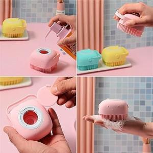 Bath Silicone Shower Scrubber , Body Scrubber 1 Pcs