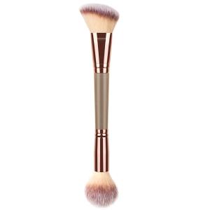 Foundation Brush Make Up Brush Flat Top Brush 2 in 1 Double-Sided Beauty Makeup Tools 1 Pcs