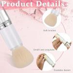 Makeup Brush Set 4 in 1 Portable Travel Blending Powder Foundation