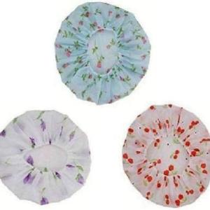 Shower caps 3 Pcs Waterproof Reusable Shower Caps for Women (Multicolour)