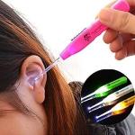 LED Flashlight Earpick for Ear wax remover and cleaner, Multicolour