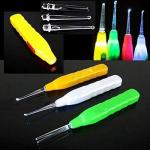 Ear Cleaning Tool Q-tip with Flashlight and Three Accessories ( Pack of 1)