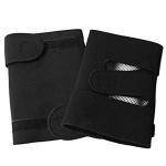 Hot Belt Leg Foot Joint (Set of 1 Pair) Knee Support (Black)