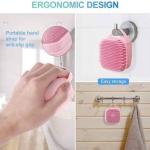 Bath Silicone Shower Scrubber , Body Scrubber 1 Pcs