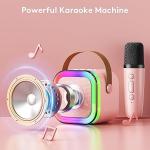 Wireless Mics Portable Bluetooth Speaker & Dynamic Lights Birthday Gift for Girls, Boys