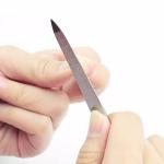 Pack 2 Stainless Silver Steel Nail Filers (5 Inches)  (Set of 2)