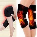 Hot Belt Leg Foot Joint (Set of 1 Pair) Knee Support (Black)