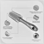 Hair Curling Roller Round Comb Brush paçk of 2