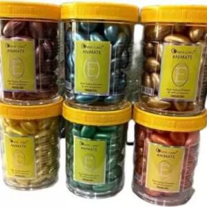 60 Capsules Multicolor Hair Capsules with Aloe Vera & Vitamin E (Pack of 1)