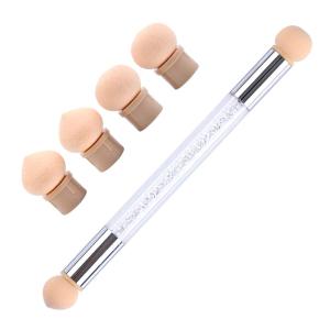 Nail Art Tool Pen Dual Head Nail Sponge Brush Picking Dotting 1 Pcs