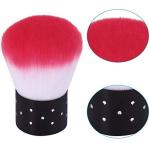 PROFESSIONAL Nail Art Soft Nail Cleaner Brush Mini Stainless Steel Handle  1 Pcs