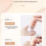 Mushroom Cream Stick With Soft Puff Hydrating Flawless Full Coverage Foundation 25g