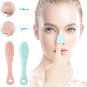 Face Cleaner Blackhead Remover Brush Cleanser Nose Pore Brush Finger Scruber Tool(Pack of 2).