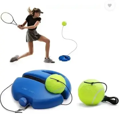 Trainer Rebound Ball Solo Tennis Training Equipment Cricket Training Ball Tennis Kit(1 Piece).