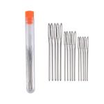 Large-Eye Blunt Needles, 9 Piece Stainless Steel Yarn Knitting Needles, Sewing Needles.