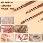 9 Pcs Nail Art Brushes  (Pack of 9 )