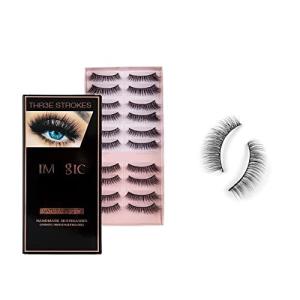 FAKE EYELASHES HANDMADE & NATURAL PAIR OF 10  (Pack of 1)