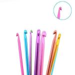 12pcs Aluminum Metal Crochet Hooks Set