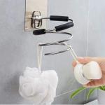 Hair Dryer Holder Rack Blower Organizer Shelf Stainless Steel Stand Storage 1 Pcs