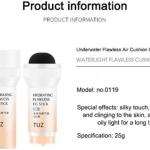 Mushroom Cream Stick With Soft Puff Hydrating Flawless Full Coverage Foundation 25g