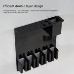 Hair Clipper Holder Hair Scissors Rack Hair Tool Wall Shelf Hair Trimmer Holder Hair Tools Wall Organizer