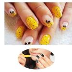 Pack of 5 Pcs Nail Art 2 way dotting Pen.