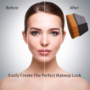 Flat Makeup Brush, Cosmetic Brush Droplet Shape 1 Pcs