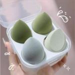 Sponge 4 Pcs in A Storage Box ,Makeup Cosmetic Puff Makeup Sponge (Multicolour)