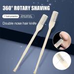 2 Pcs Nose Hair Remover Cutter, 2-in-1 Nasal Hair Cutter