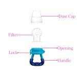 Baby Fruit Feeder Pacifier Nibbler for Fruit Feeder Teether  3 Pcs