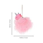 Sponge – Premium Round Loofah Body Wash Puff and Shower Scrubber (Pack of 1)