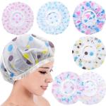 4 Pcs Waterproof Head Covers Hotel Hair Spa Dye Women Salon Shower Caps(Multicolor).