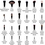 24 Piece Makeup Brush Set with PU Leather Case (Black)