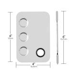 Stainless Steel Makeup mixing Palette with Spatula makeup artist tool.(Pack of 1).